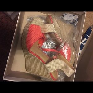 Lucky Brand wedge heel worn once